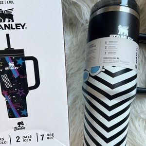 Stanley Barbie x, 40 oz Tumbler Black and White.